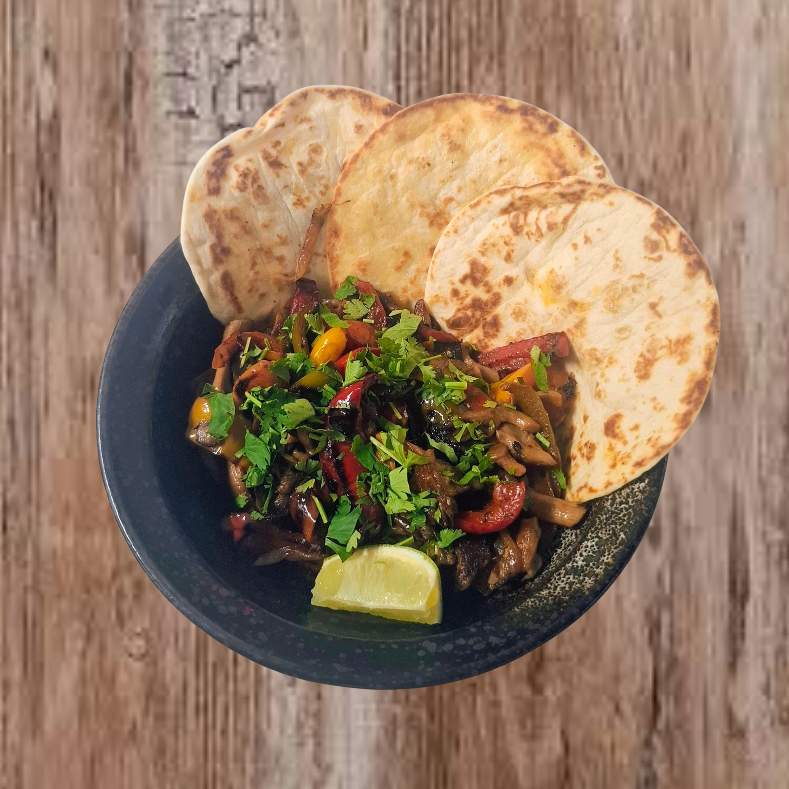 Fajitas z boczniakiem