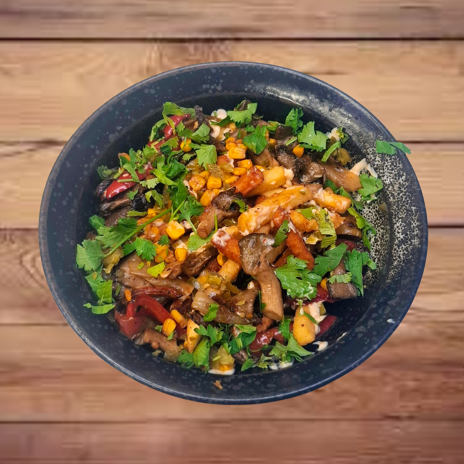 Frytki fajitas z boczniakiem