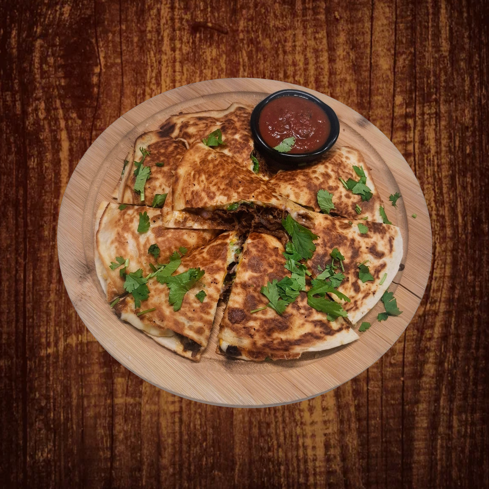 Quesadillas z szarpaną wołowiną